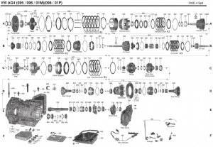 Схема Audi 01N